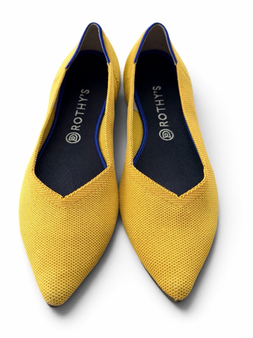 Rothy’s The Point Yellow Knit Flats Size 12 | Dopamine Dressing Balletcore